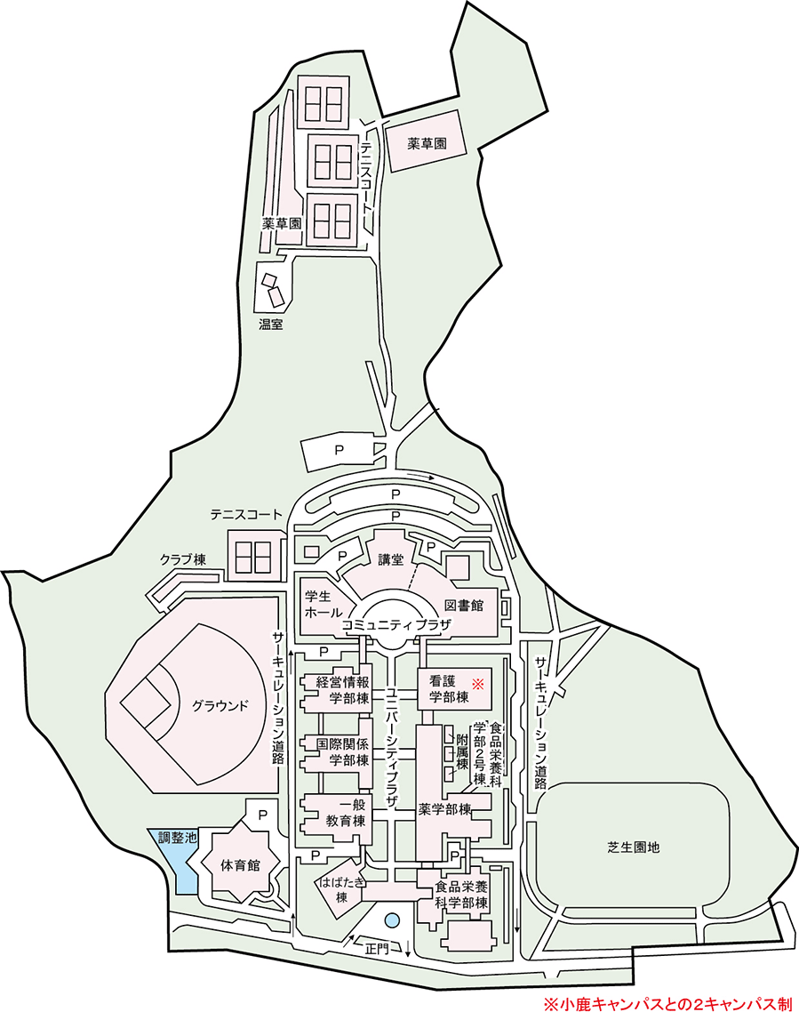 草薙キャンパスマップ